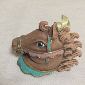 Christmas Ornament Ceramic Horse Head